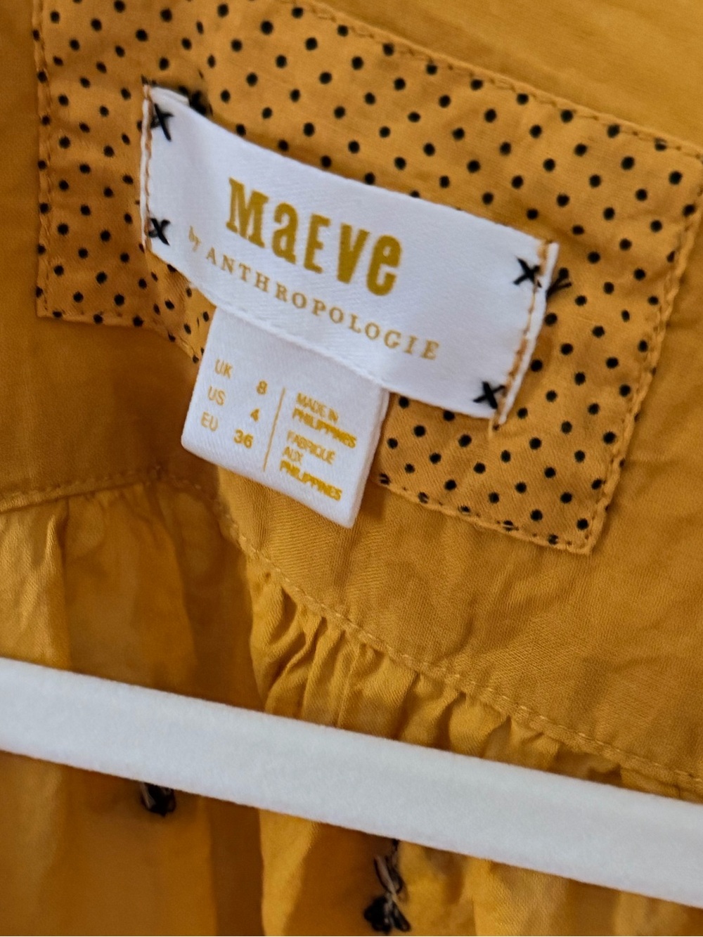 Anthropologie Maeve Embroidered Bee Wrap Top - Picture 9 of 9